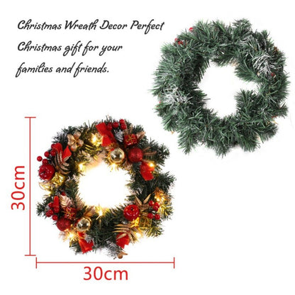 Artificial Christmas Wreath with Lights
