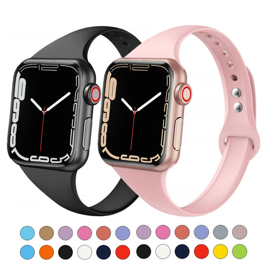 Slim Silicone Wristband for Apple watch
