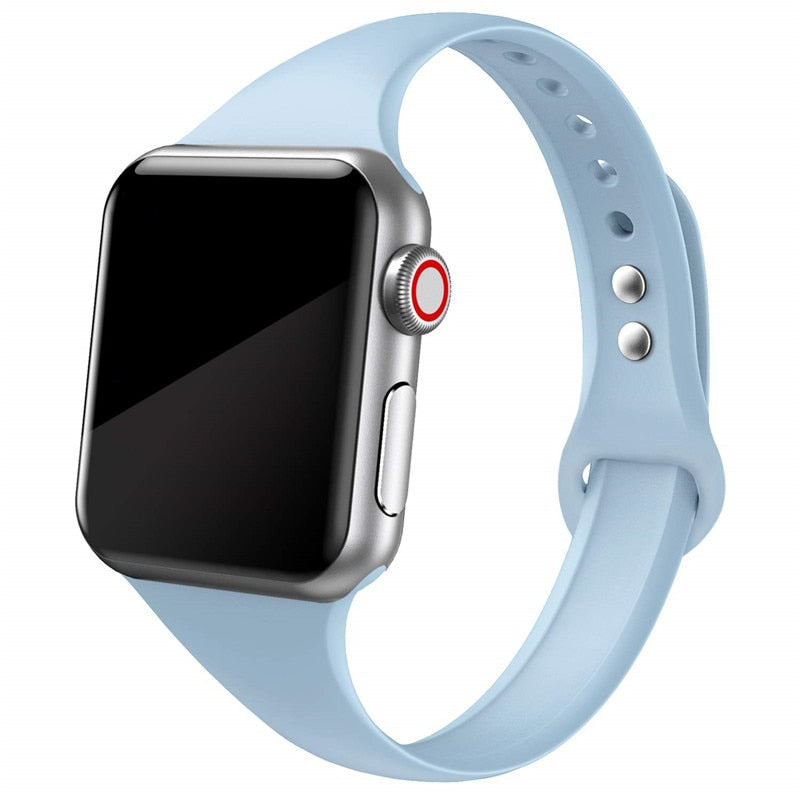 Slim Silicone Wristband for Apple watch