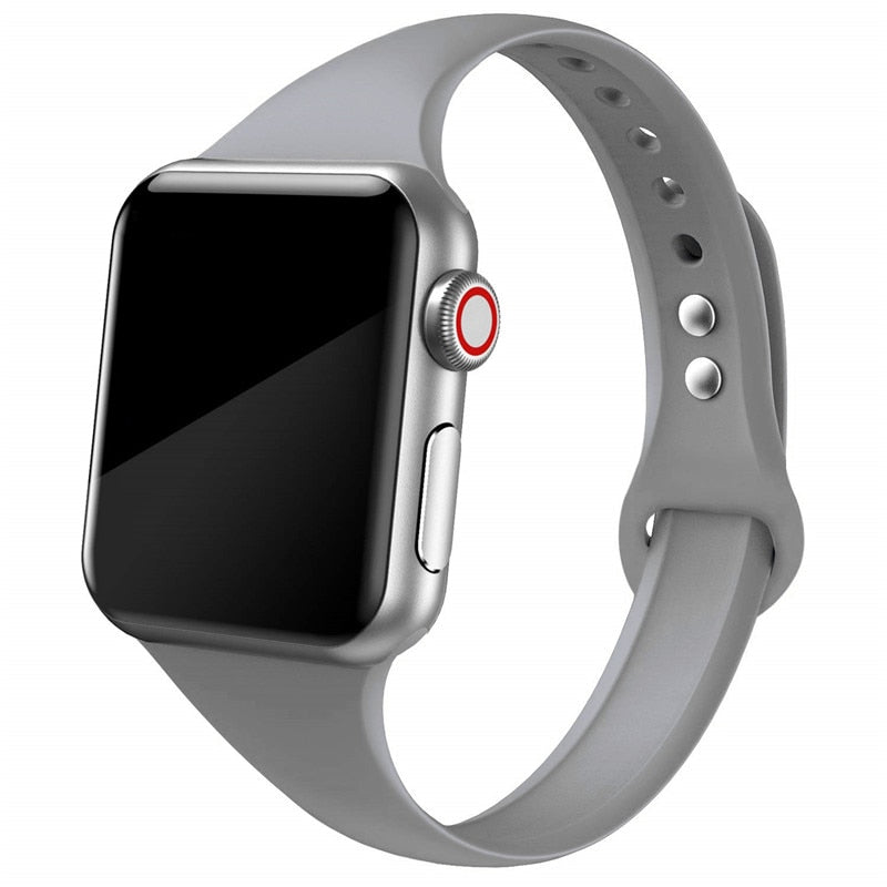 Slim Silicone Wristband for Apple watch