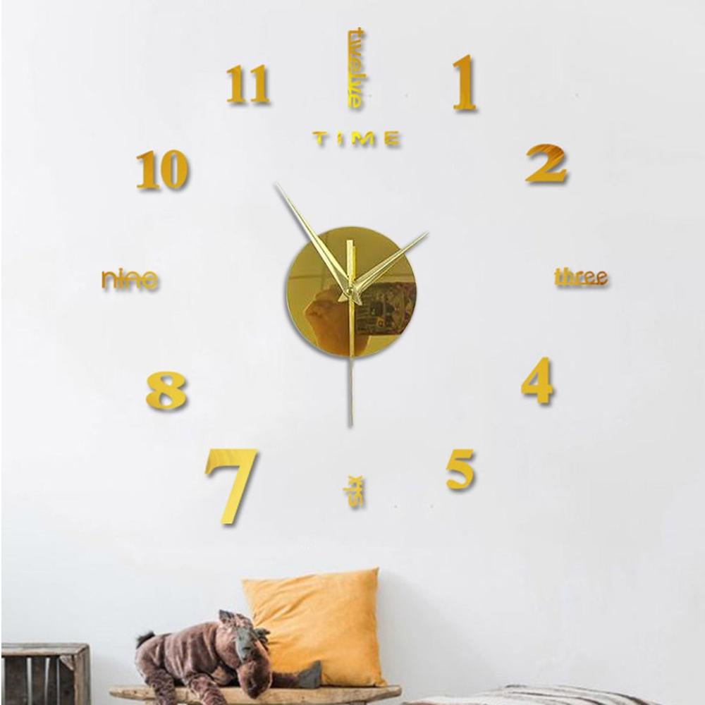 Frameless DIY Wall Clock