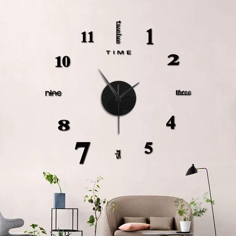 Frameless DIY Wall Clock