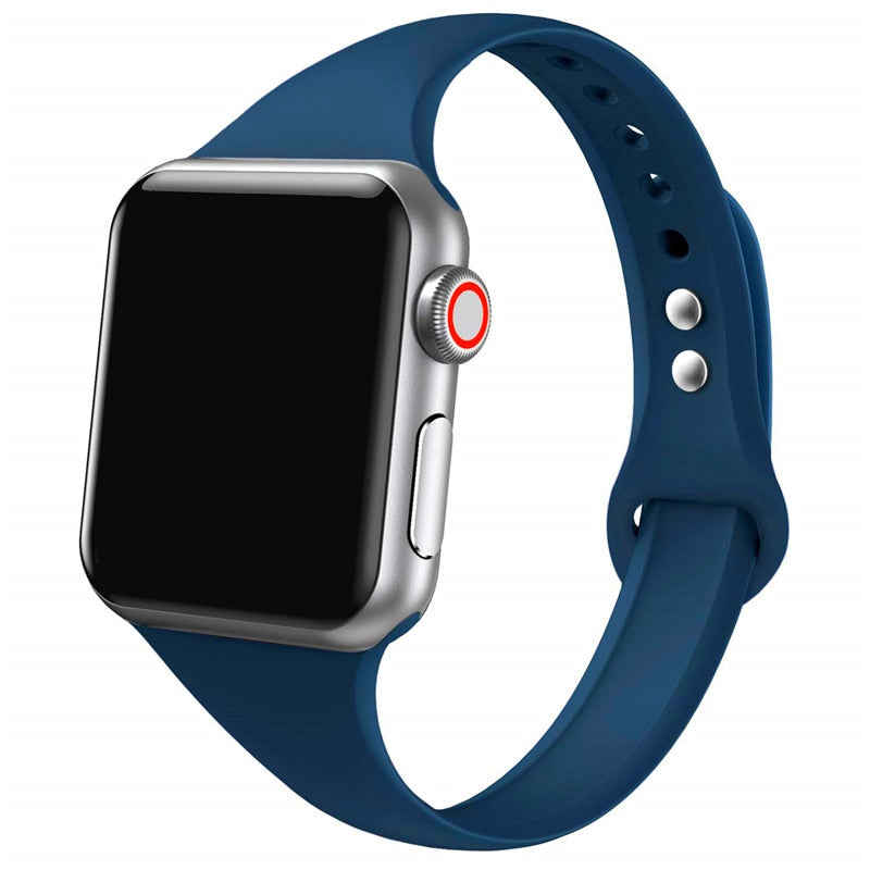 Slim Silicone Wristband for Apple watch