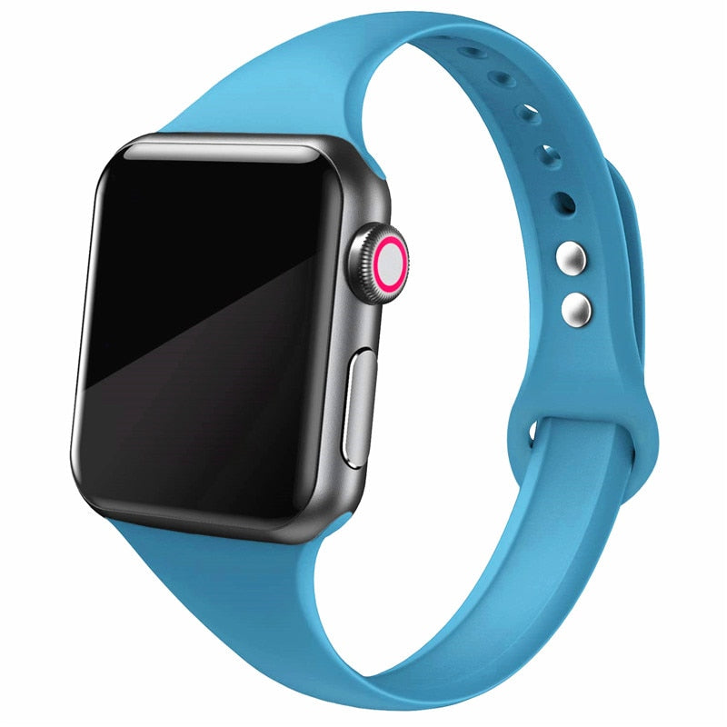 Slim Silicone Wristband for Apple watch