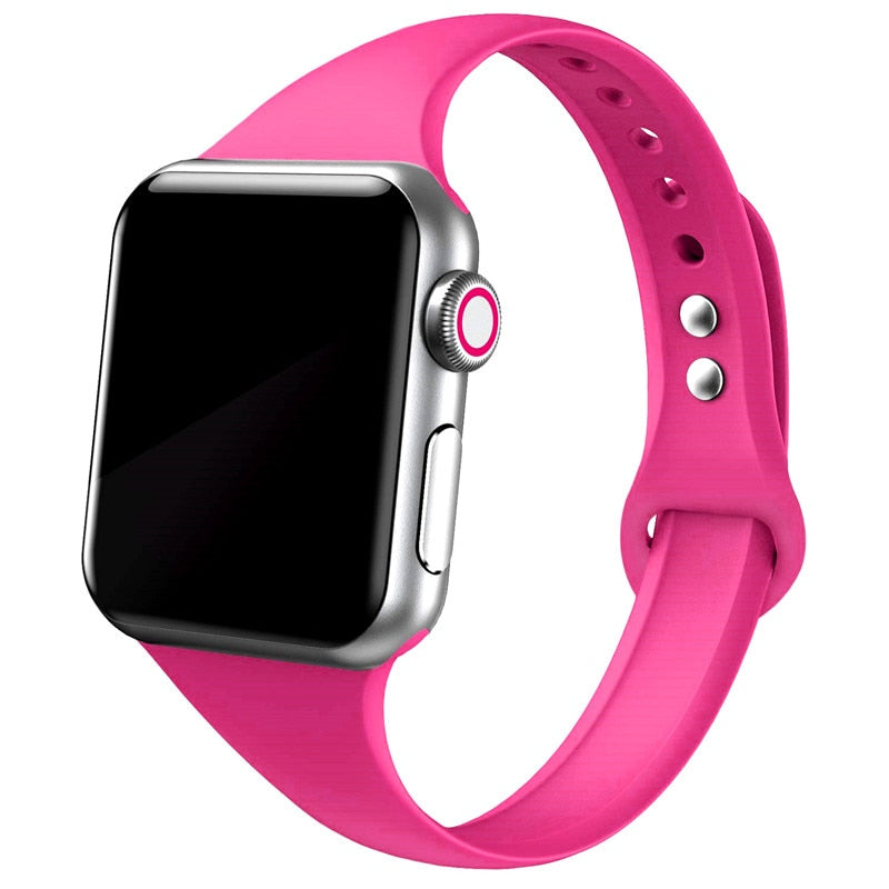 Slim Silicone Wristband for Apple watch