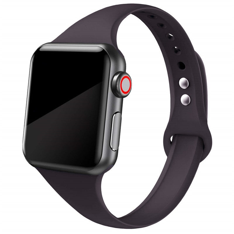 Slim Silicone Wristband for Apple watch