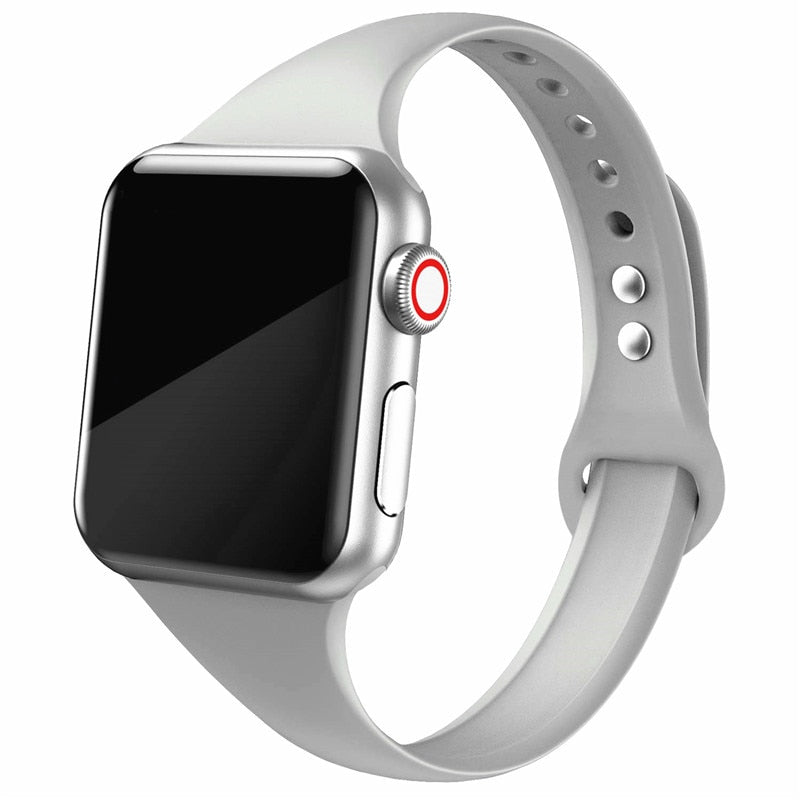 Slim Silicone Wristband for Apple watch