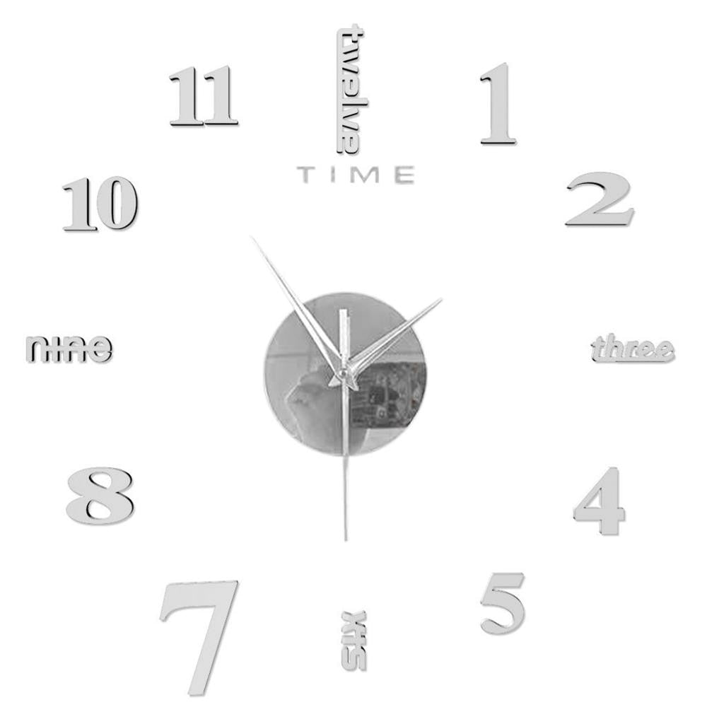 Frameless DIY Wall Clock