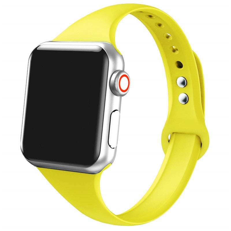 Slim Silicone Wristband for Apple watch