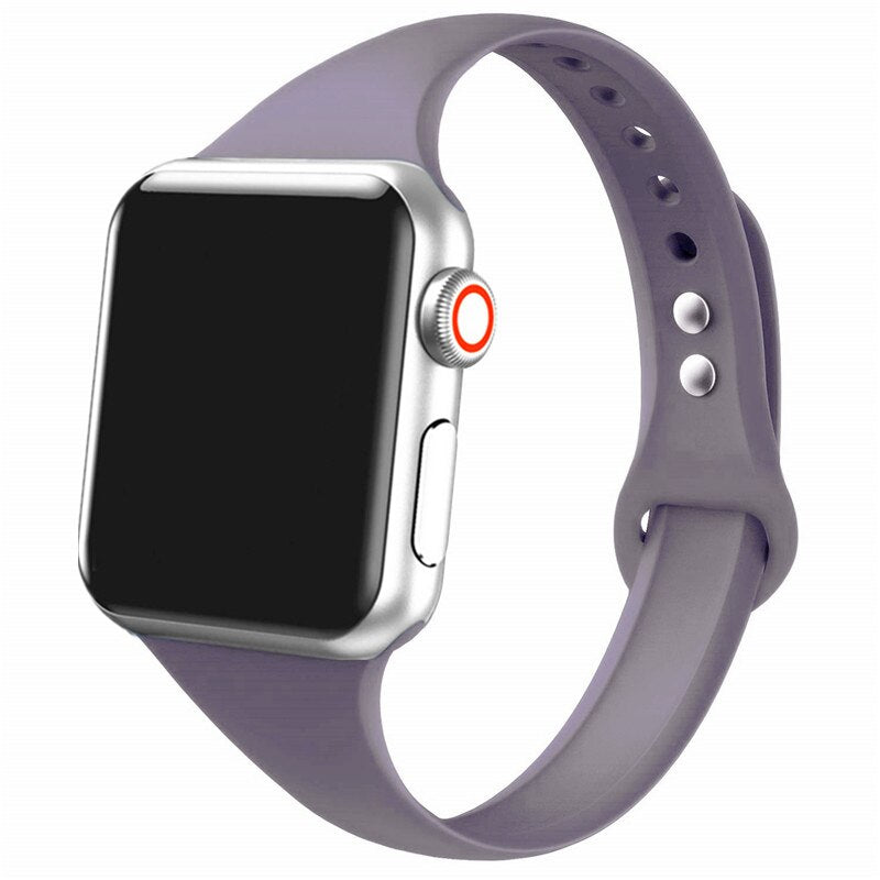 Slim Silicone Wristband for Apple watch