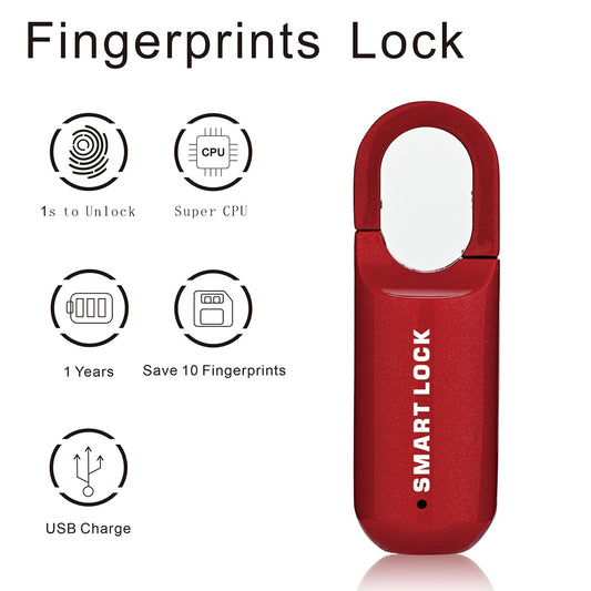 Mini Fingerprint Smart Touch Padlock