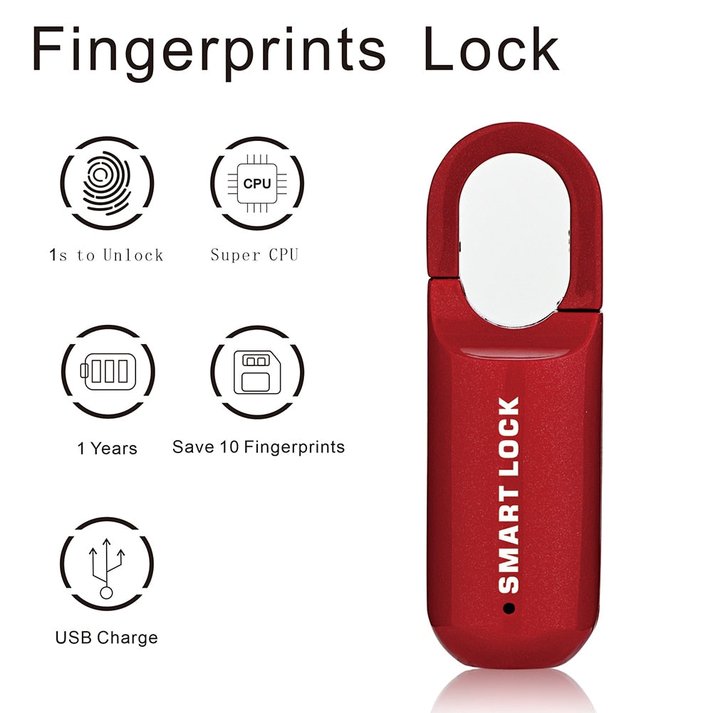 Mini Fingerprint Smart Touch Padlock