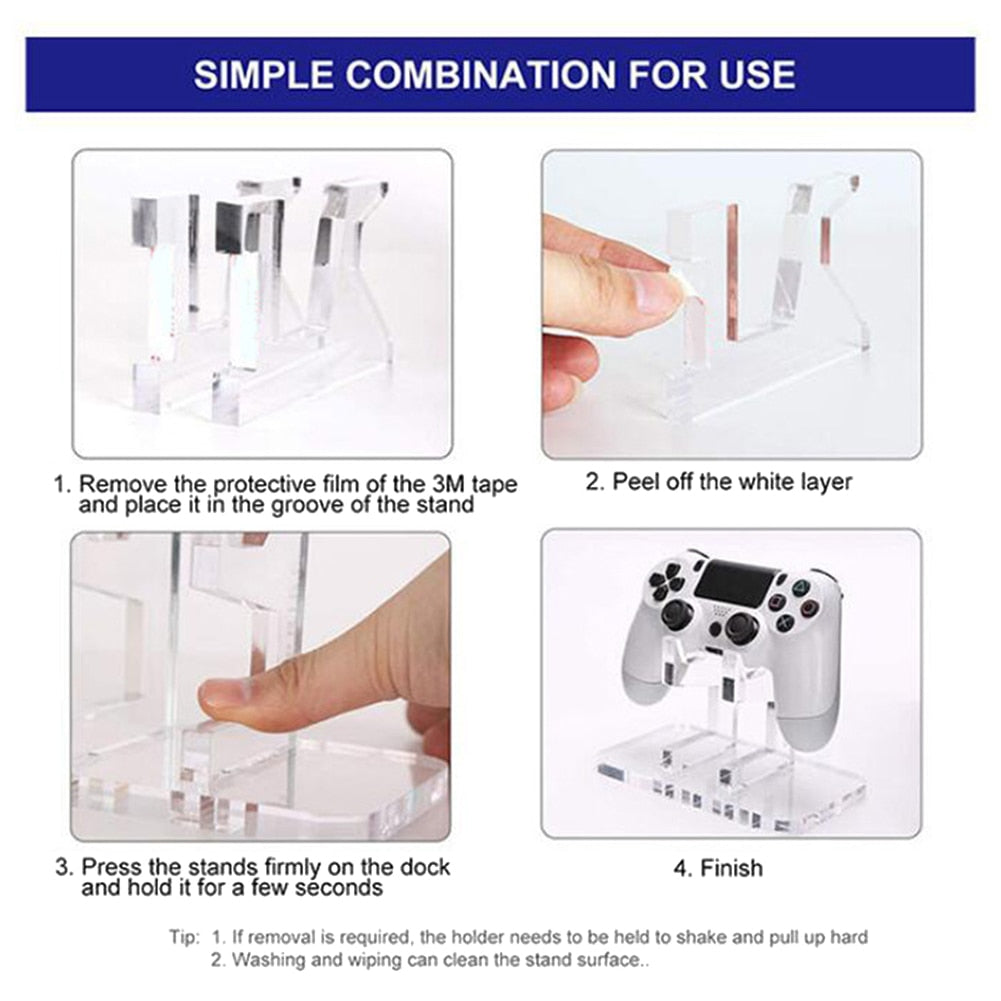 Acrylic Game Controller Holder for Consoles