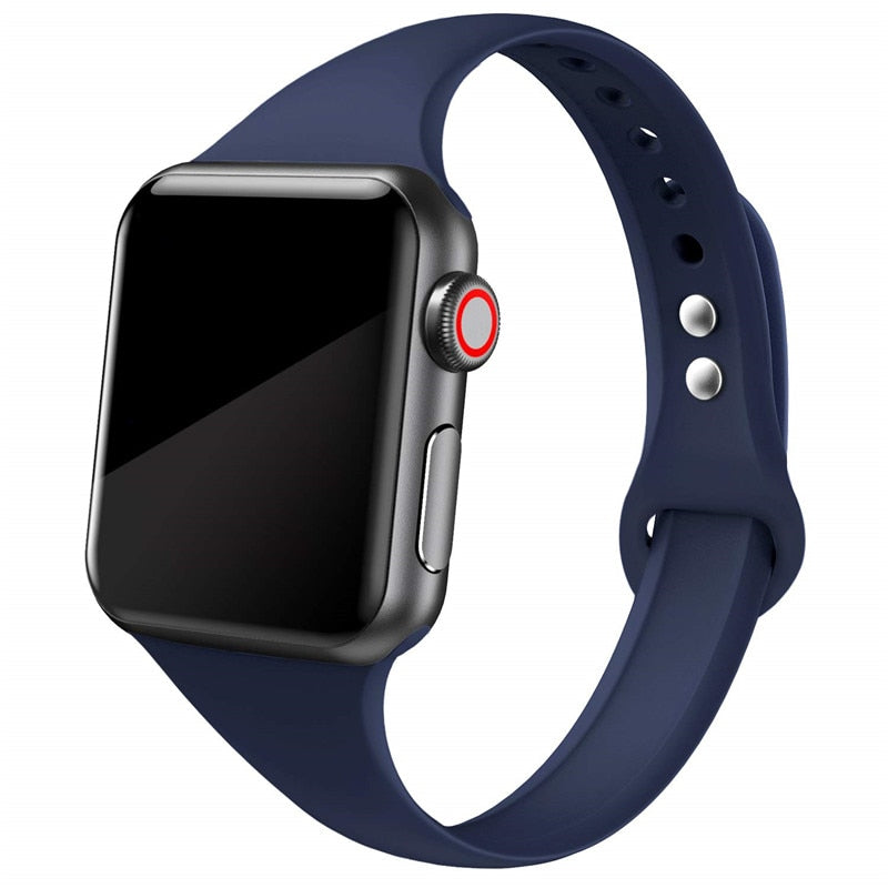 Slim Silicone Wristband for Apple watch