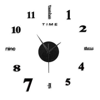 Frameless DIY Wall Clock