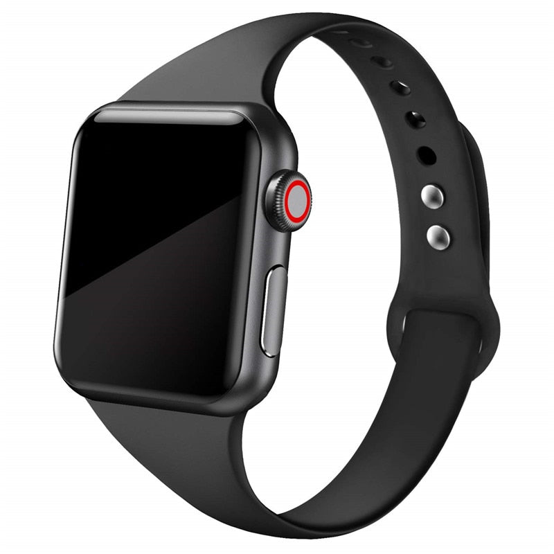 Slim Silicone Wristband for Apple watch