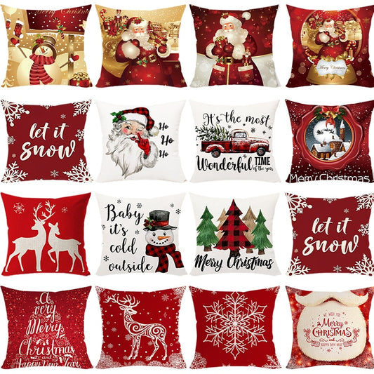 Merry Christmas Decor Cushion Cover