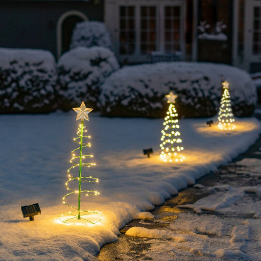 Waterproof Christmas Tree with Solar Lights