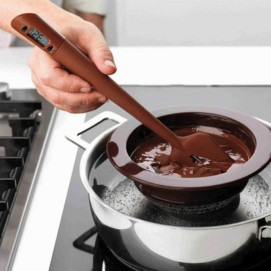 Digital Cooking Thermometer With Silicone Spatula